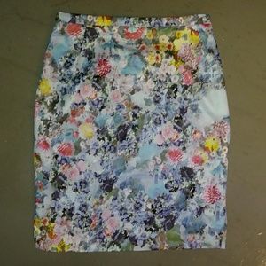 H&M Floral Pencil Skirt